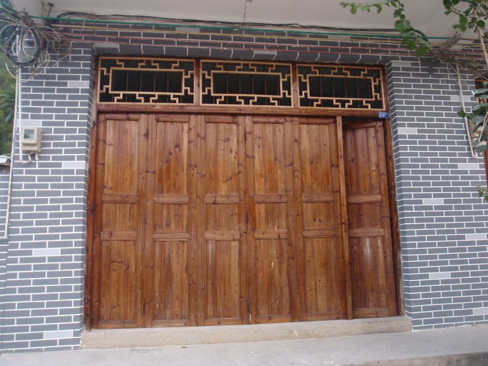 Heavy duty doors.